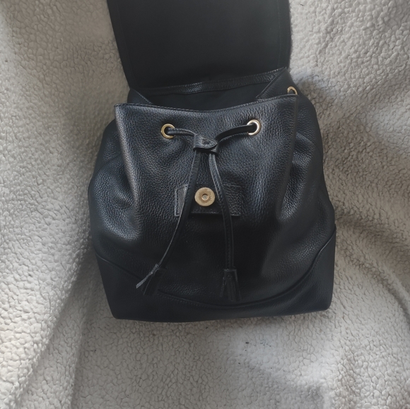 Coach pebbled leather with studs and gromets backpack purse - Picture 3 of 11